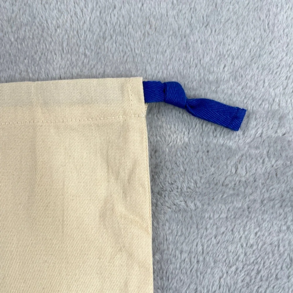 Louis Vuitton Original Drawstring Dust Bag 12x18.5 Cream Blue Luxury Storage Bag